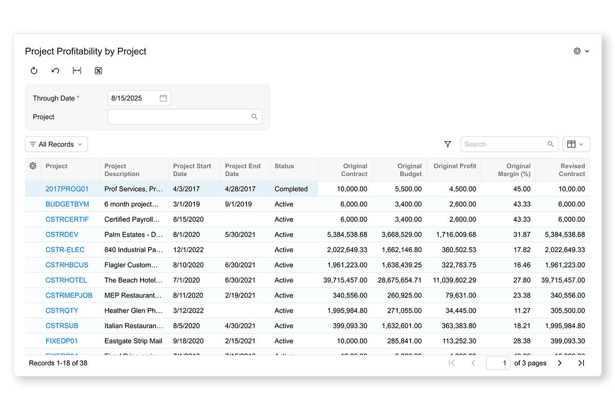 Professional Services - Project Accounting